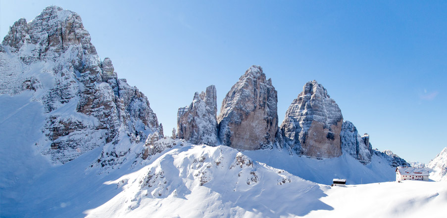 Kleinfein Hotels Suedtirol Skigebiete Skiurlaub Dolomiten drei Zinnen IDM c Klaus Huber